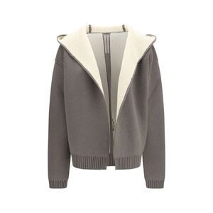 Rick Owens Gray Wool Oves Aries Women's Hoodie
